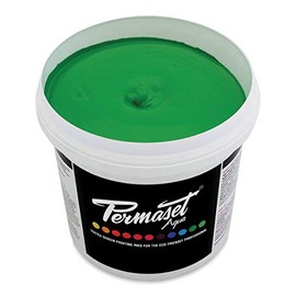 Permaset Aqua Fabric Supercover Screenprinting Inks - Mid Green - 1 Liter