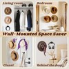 TUSPIPAL 2.9Inch Hat Hooks for Wall - (8 Pack) Cowboy