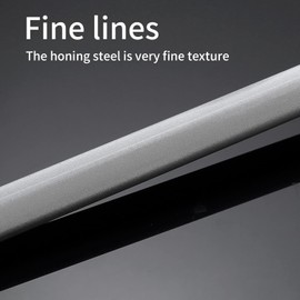 KINTIF Honing Steel 12 inch Professional Knife Sharpener Honing Rod, Fine Lines, High Carbon Steel, High hardness, Knife Sharpening Steel
