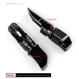 MAD HORNETS Rear Footrest Footpegs for CB125R CB250R CB300R CBR250RR CBR600RR Black