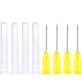 100 Pack - 30Gauge 1/2 Inch 13mm Sterile Disposable Injection Needle with Cap for scientific labs and Industrial Dispensing Needle Accessories