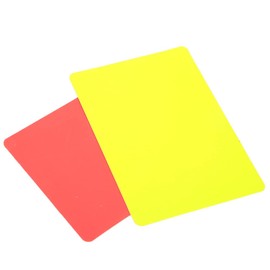 HAOX Tarjeta roja de árbitro, portátil y práctica Herramienta de árbitro de Tarjeta roja y Amarilla de fútbol con múltiples usos para Uso de árbitro en Partidos de fútbol y Otros Deportes