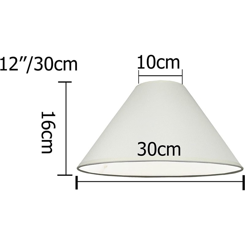 Empire Cotton Coolie Lamp Shades for Table Lamps and Pendant