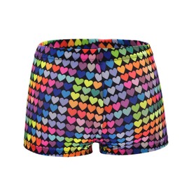 Ifnov Little Girls' Shiny Dance Tumbling Sports Colorful Gymnastics Shorts for Toddler Girls 3-4 T