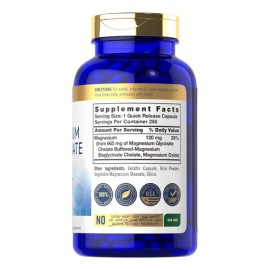 Bisglicinato Magnesio 665mg Relajación Y Energía 250caps