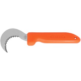 Zenport K101 Fruit Harvest Utility Knife, 3 Inch Stainless Steel Blade, Orange - 5 Pack
