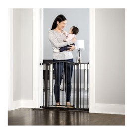 Regalo 35-Inch Home Accents Super Wide Walk Through Baby Gate, Includes 4-Inch, 8-Inch and 12-Inch Extension, 4 Pack of Pressure Mounts and 4 Pack of Wall Cups and Mounting Kit