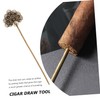 Healeved 5pcs Cigar Enthusiast Tool Cigar Punch Tool Peacock Design