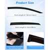 Side Window Deflector Dark Smoke Visors Rain Guards 4 -Pieces