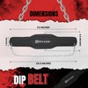 RAXUS Weight Lifting Belt with 2 Carabiners - Gym Belt,