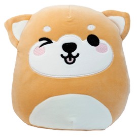 Puckator Squidglys Shuggs the Shiba Inu Dog Adoramals Pets Plush Toy - Plushies Cute Animal Baby Newborn Kids Toys Stuff Gifts Gift For Girlfriend Cuddly Stuffed Toy Plushie