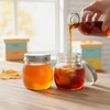 Qinpufu Glass Honey Dispenser No Drip - 10oz / 300ml