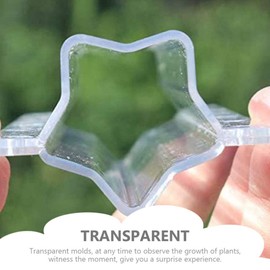 HEMOTON Vegetable Growth Forming Mold 2Pcs Cucumber Shaping Molds, Heart Star Shaped Cucumber Molds, Vegetable Growing Molds Heart Shaped Cucumber Molds