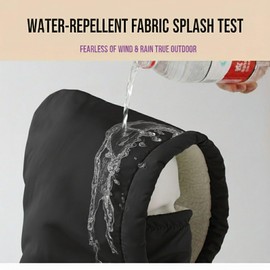 Hpadmc Balaclava Women for Skiing: Water-Resistant & Windproof Fleece Face Mask Hood Thermal Winter Scarf Neck Cover, Cold Weather Snow Mask Hoodie for Men, Black