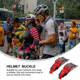 iplusmile Hebilla de liberación rápida, 2 unidades, hebilla para casco, correa para la barbilla, hebillas de repuesto, piezas para casco de motocicleta, accesorios para casco de necesidades especiales