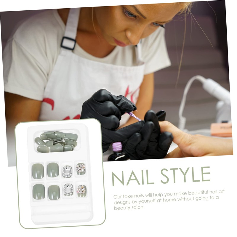 FOMIYES 24pcs Elegant Resin False Nail Tips for Nail Art