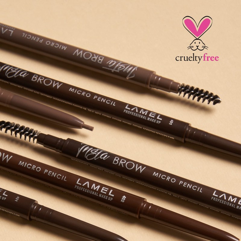 LAMEL INSTA Micro Brow Pencil - Ultra-Fine, Waterproof, Easy-to-Use, Precision,