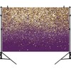 ZJRBJB 7x5ft and Gold Glitter Party Backdrop for Birthday Bokeh