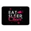 Feelyou Girls Cheerleading Bathroom Rugs for Girls Boys Eat Sleep