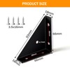 LANMIERT 12Pcs Corner Brace Brackets 66mm x 66mm Bed Corner