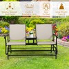 S AFSTAR 2-Person Outdoor Glider, Patio Glider Bench Chairs with