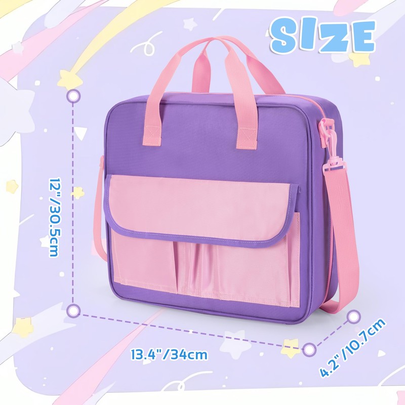 YARWO Zipper Binder Bag for Boys and Girls, 3 Ring