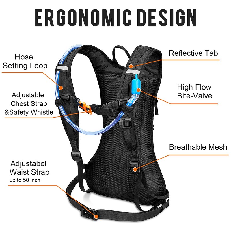 G4Free Hydration Backpack Cycling Water Bag Running Pack with PEVA