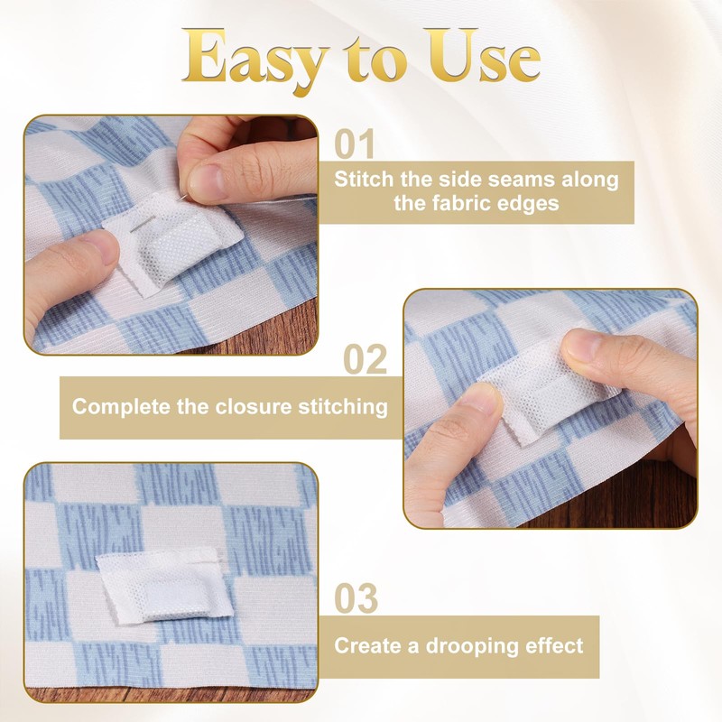 sourcing map 10Pcs Drapery Weights for Curtains, Outdoor Covered (20G