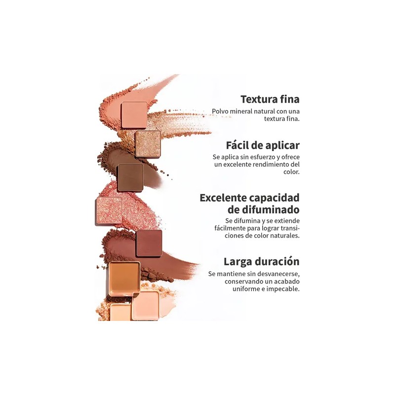 Paleta De Maquillaje De 68 Pcs Con Labial De Larga