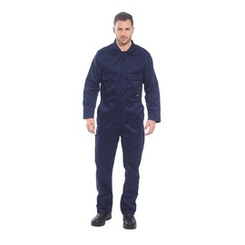 Portwest Euro Work Polyester-Cotton Overall, Navy Blue XXL