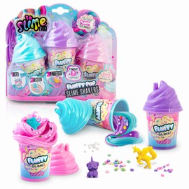 So Slime SSC 101 Fluffy Shakers 3 Pack, Pastels,Small