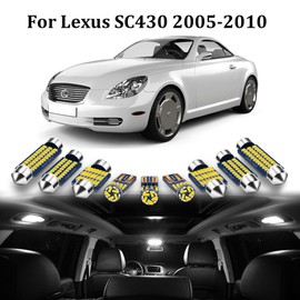 BMTxms 13x White Kit Canbus Bulbs LED Interior Car Light for Lexus SC430 2005-2010