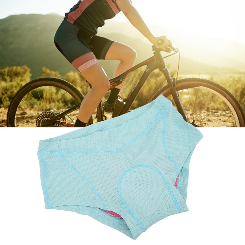Cycling Underpants Ventilated 3D Silicone Pad Shockproof Cycling Underwear Shorts