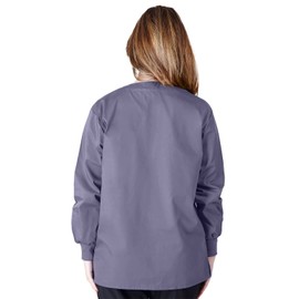 Natural Uniforms Warm Up Scrub Jacket-Charcoal-Medium