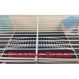 Large Long Crossover Tube Habitat Hamster Rodent Gerbil Mouse Mice Cage Expansion 5.5" Deep Tray