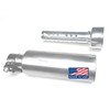 ARSPORT Slip-On Muffler 304 Stainless Steel with SS Clamp for
