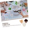 iplusmile 1set Flower Shaped Paper Cupcake Liners High Temperature Baking