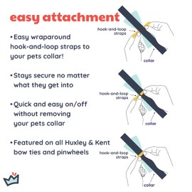 Huxley & Kent Bow Tie for Pets | My Puppy Love (Small) | Valentine's Day Bow Tie Collar Attachment | Fun Bow Ties for Dogs & Cats | Cute, Comfortable, and Durable | H&K Bow Tie