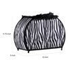 Benjara BM311582 12 in. Wigi Accent Lamp Purse - Zebra