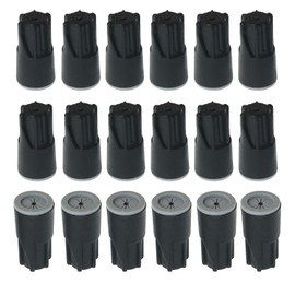 RLECS 30pcs Black Spiral Waterproof Crimp Cap 22-12AWG Waterproof Wire Nut Outdoor Wire Connector For LED Landscape Lighting, Irrigation Valve, Sprinkler