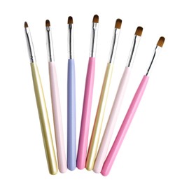 Baluue 8pcs Nail Art Brush for Gel Extensions Ergonomic Design Rhinestones for Nail Painting and Art Accessories