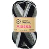 ESTAMBRE ALASKA MATIZADO 5PZAS 100G C/U MISMO COLOR (901 Cebra)