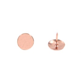Coshar 400Pcs Metal Thumb Tack, Thumb Tacks Push Pins, Round Head Pins with Sharp Points for School, Office, Home(Rose Gold, 2/5 Inch Head)