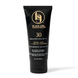 Black Girl Sunscreen SPF 30 Loción solar, cara y cuerpo, tamaño de viaje, 2 onzas líquidas