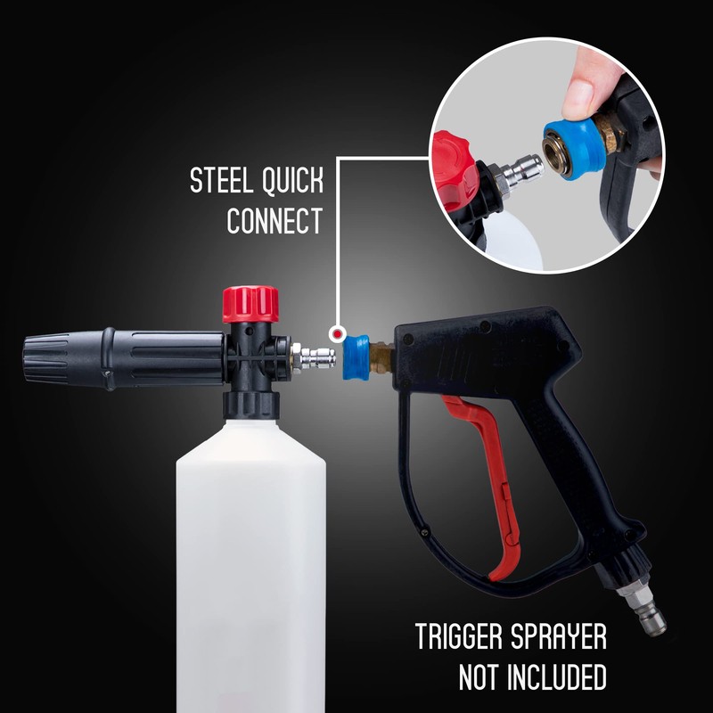 Suds Lab F2 Super Wash Foam Cannon, Adjustable Foam Nozzle,