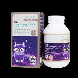 Vitatree Kids High Strength DHA Algae Oil plus Lutein 60 Capsules