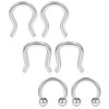 Ruifan 316L Surgical Steel U-Shaped & Horseshoe Nose Septum Hanger