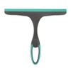 JVL 20-043GY Hand Held Wiper Blade Window Squeegee, Grey/Turquoise