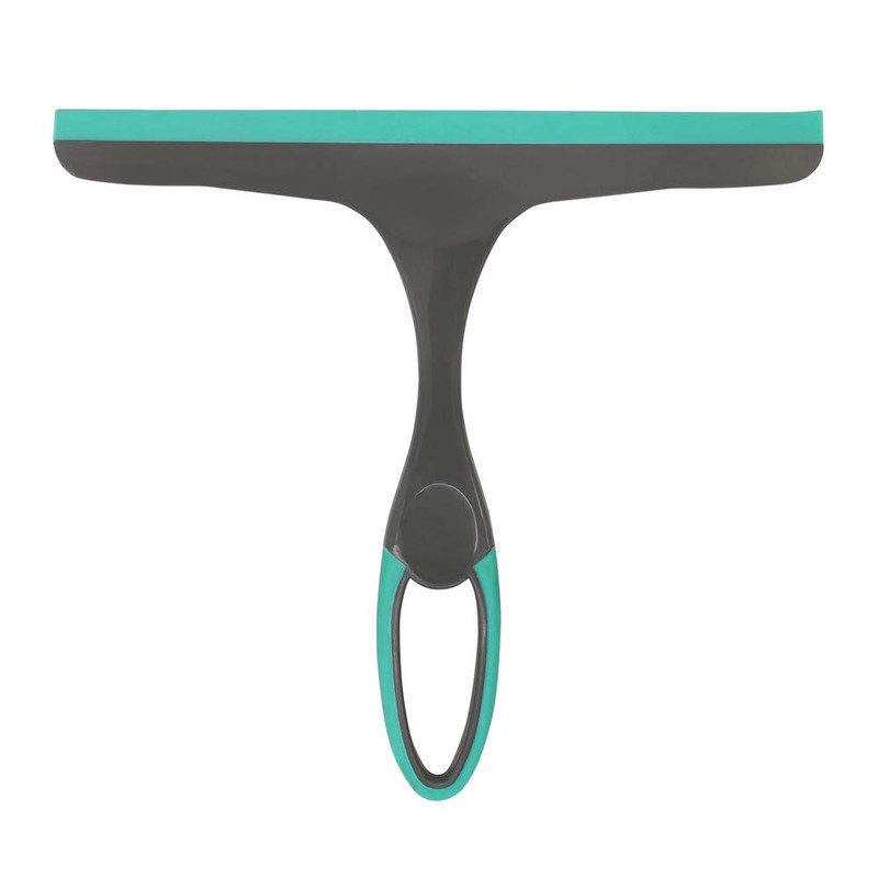 JVL 20-043GY Hand Held Wiper Blade Window Squeegee, Grey/Turquoise