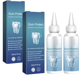 Bettinay 2 Pcs Gum Repair Gel, 30 Ml Gum Shield Gel for Receding Gums, Deeply Cleaning Teeth